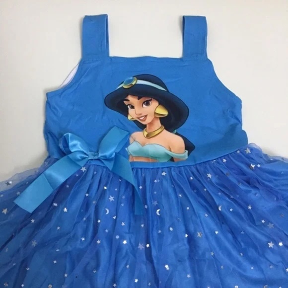 Boutique Princess Jasmine Cute Sparkly Dress Tutu sweet girl - Picture 4 of 9